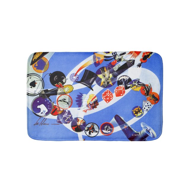 Tapete De Banheiro Esquadrão Insignia (frente)