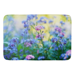 Tapete De Banheiro Esqueçam-me-não-flores