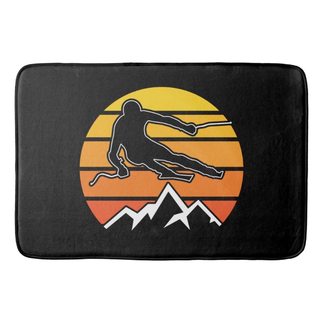 Tapete De Banheiro Esqui retroativo (Frente)