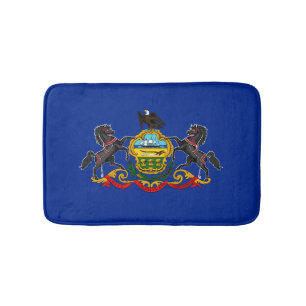 Tapete De Banheiro Estado da Pensilvânia Flag Design