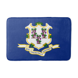 Tapete De Banheiro Estado de bandeira do Connecticut