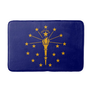 Tapete De Banheiro Estado de Indiana Flag Design