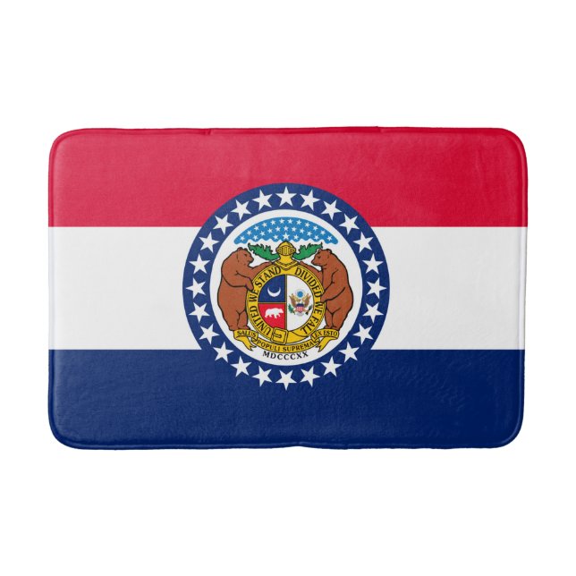 Tapete De Banheiro Estado do Missouri Flag Design (Frente)
