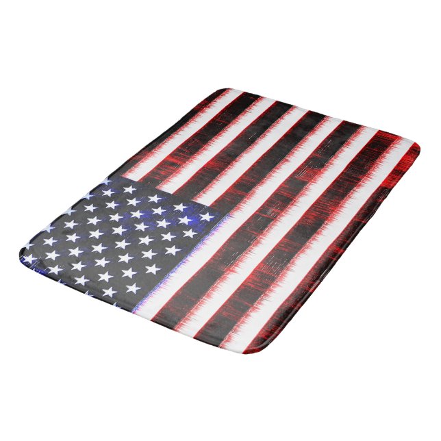 Tapete De Banheiro Estados Unidos Americanos - bandeira dos EUA, garo (Angulado)