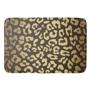 Tapete De Banheiro Estampa de Pele de Animal Leopardo Chita Moderno G