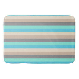 Tapete De Banheiro Esteira de banho cinzenta e verde neutra da listra