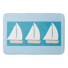 Tapete De Banheiro Esteira de banho com design do veleiro