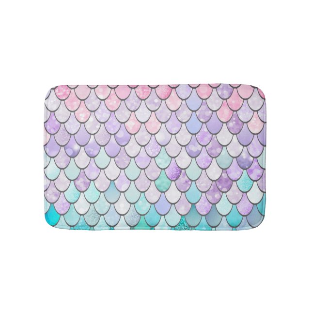 Tapete De Banheiro Esteira de banho da sereia, decoração do banheiro (frente)