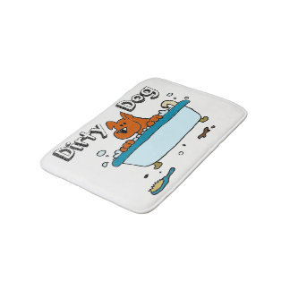 Tapete De Banheiro Esteira de banho do cão sujo