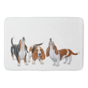 Tapete De Banheiro Esteira de banho dos cães do urro Basset Hound