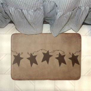 Tapete De Banheiro Esteira de banho oxidada das estrelas