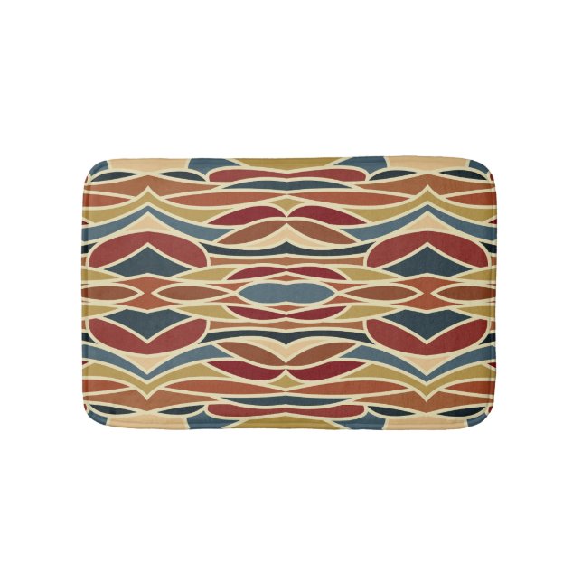 Tapete De Banheiro Estilo de Vidro Geométrico Opaco Design (frente)