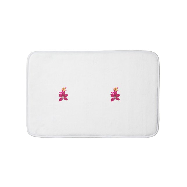 Tapete De Banheiro Estilo Floral, ArtyClick Crimson, Dourado leve (frente)