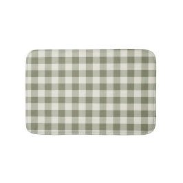 Tapete De Banheiro Estilo Gingham do Clássico Green Farmhouse