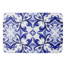 Tapete De Banheiro Estilo italiano,azulejos,majolica Impressão de tud