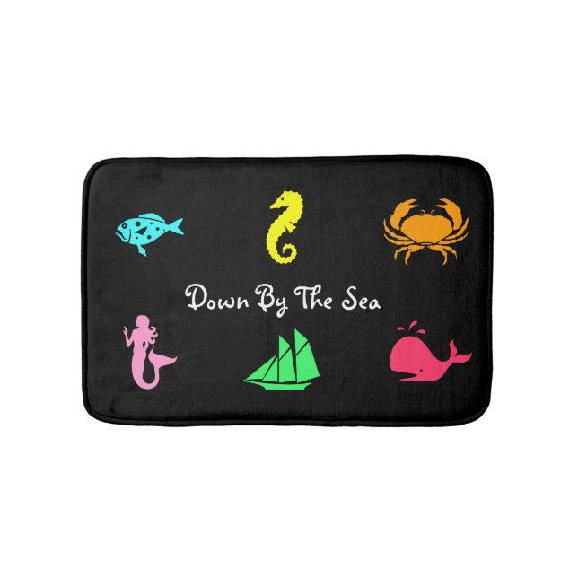 Tapete De Banheiro Estilo Ocean Glow_náutico themed_aquarium (frente)