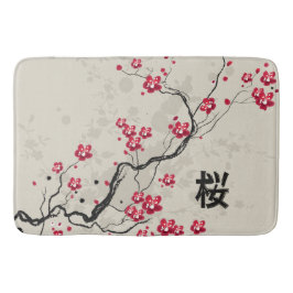 Tapete De Banheiro Estilo Oriental Sakura Cherry Blossom Art
