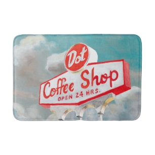 Tapete De Banheiro Estrada Americana  Sinal de Compro de Café