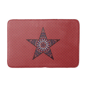 Tapete De Banheiro Estrela de Independência Bath Mat