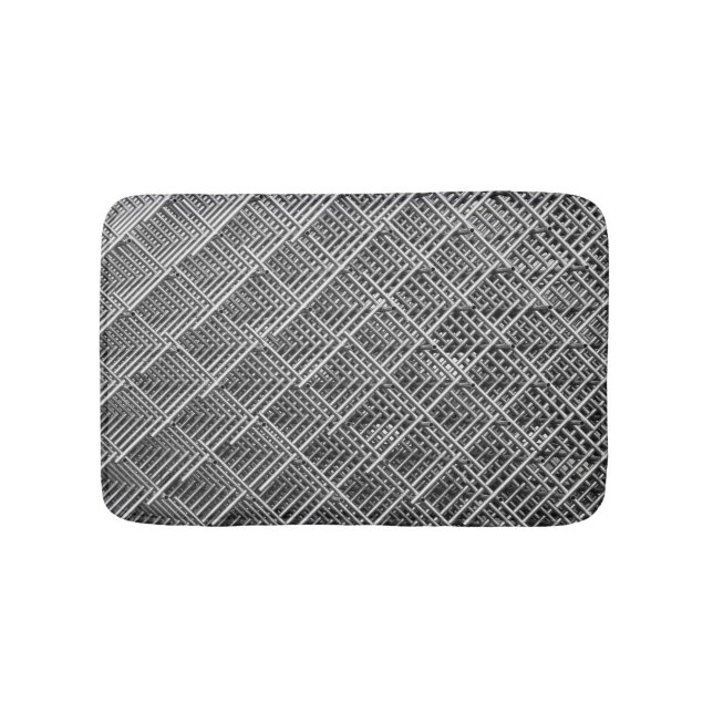 Tapete De Banheiro Estrutura de metal complexa (frente)