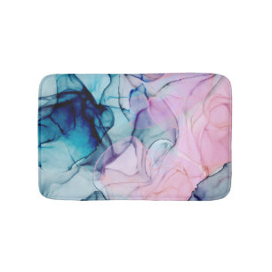 Tapete De Banheiro Etereo Rosa Violeta Azul Turquesa Tinta Glamour Mo