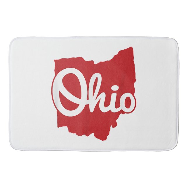 Tapete De Banheiro Eu Amo Meu Ohio Home Script Ohio (Frente)