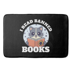 Tapete De Banheiro Eu leio livros proibidos
