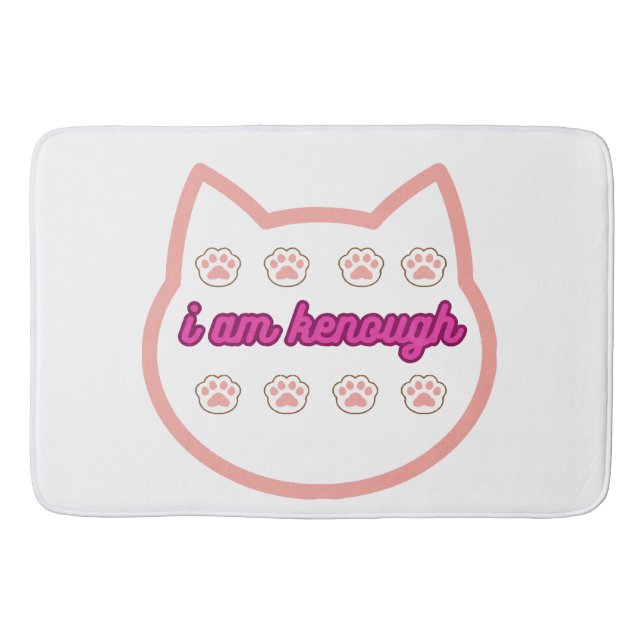 Tapete De Banheiro Eu sou um gato picado (Frente)