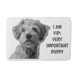Tapete De Banheiro Eu sou um VIP: Cachorro giro muito importante