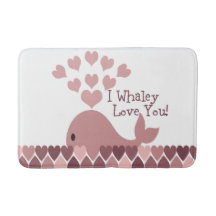 Eu Whaley te amo corações rosa