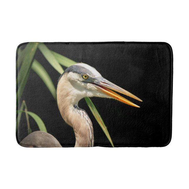 Tapete De Banheiro Excelente Blue Heron (Frente)