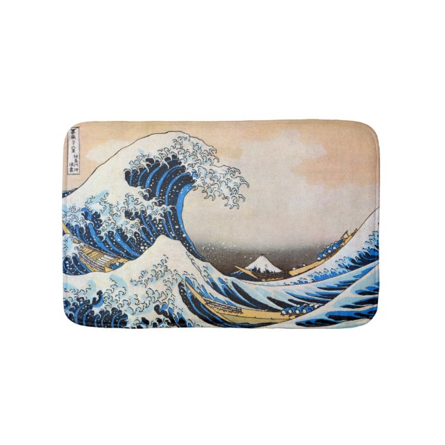 Tapete De Banheiro Excelente Wave, Hokusai, Ukiyo-e (frente)