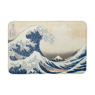 Tapete De Banheiro Excelente Wave Off Kanagawa Hokusai Vintage Japon