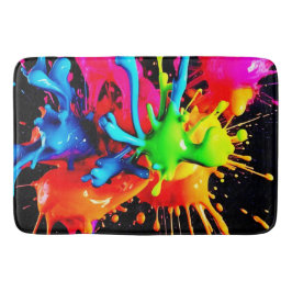 Tapete De Banheiro Explosão Colorida Abstrata