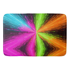 Tapete De Banheiro Explosão Radial Neon