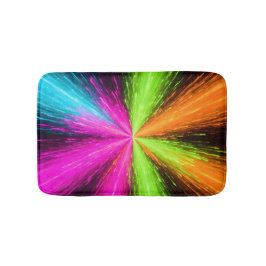 Tapete De Banheiro Explosão Radial Neon