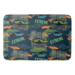 Tapete De Banheiro Extreme Tokyo Street Racing Pattern
