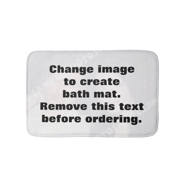 Tapete De Banheiro Faça sua própria foto personalizada (frente)