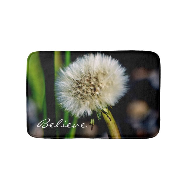 Tapete De Banheiro Faça um desejo, acredite, Dandelion Bath Mat (frente)