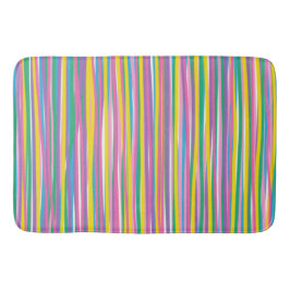 Tapete De Banheiro Faixa Vertical Brilhante de Verão