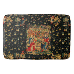 Tapete De Banheiro FALCONS BATH Vermelho Azul Antiquado Tapeçaria Me
