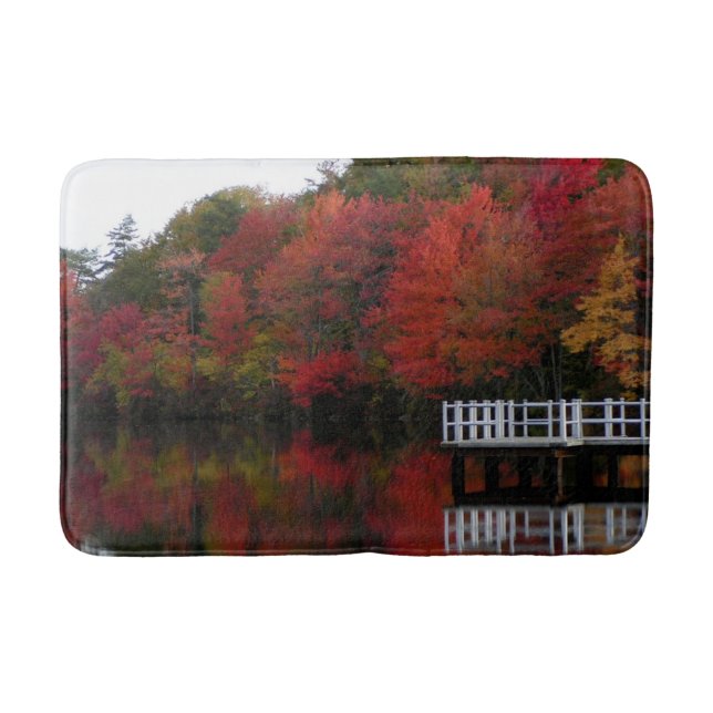 Tapete De Banheiro Fall Foliage Bath Mat (Frente)
