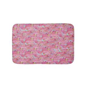 Tapete De Banheiro Falln Chirimen Floral Rosa