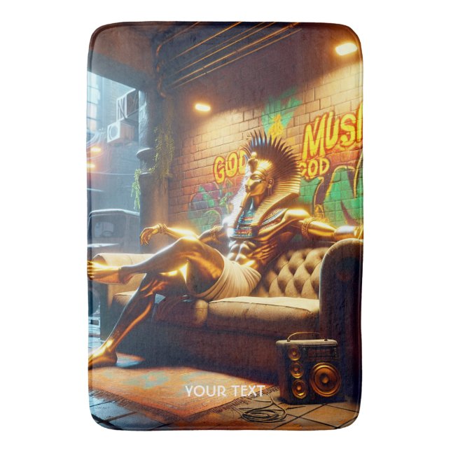 Tapete De Banheiro Fantasia, Linda Música de Deus Egípcia. (Frente Vertical)