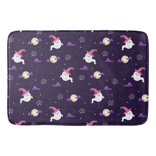 Tapete De Banheiro Fantasma e Luas Bonitas (Frente)