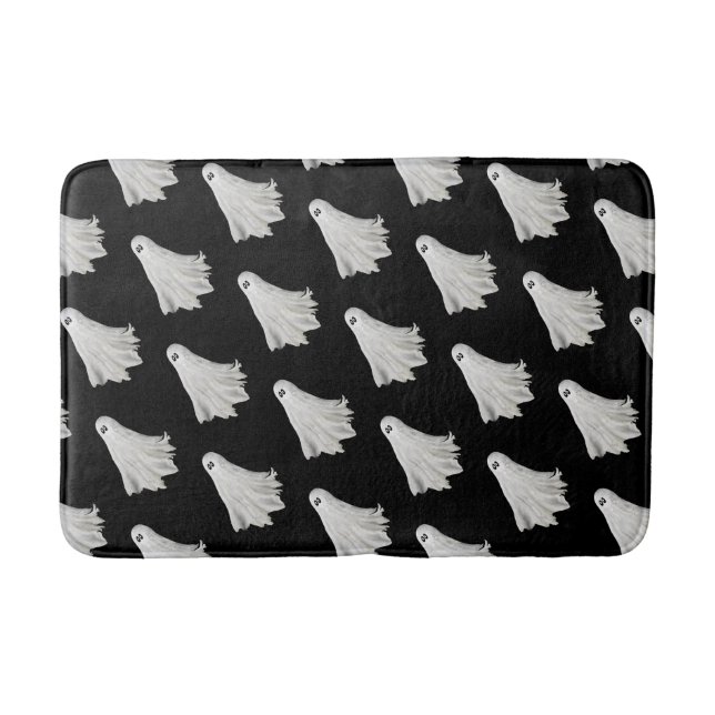 Tapete De Banheiro Fantasma Engraçado Do Passado De Halloween (Frente)