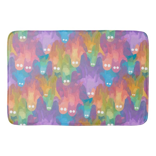 Tapete De Banheiro Fantasmas que ousam (Frente)