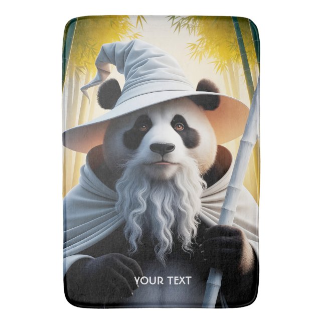 Tapete De Banheiro Fantasy - Assistente de Panda Velho (Frente Vertical)