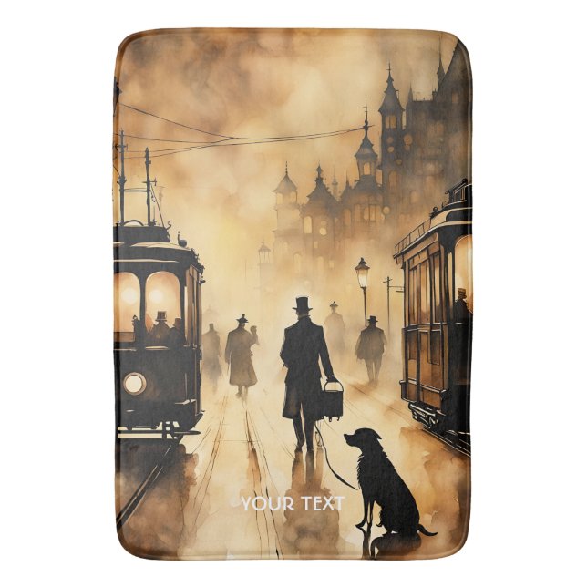Tapete De Banheiro Fantasy Cute Old London Evening (Frente Vertical)
