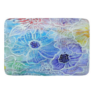 Tapete De Banheiro Fantasy Flowers Art